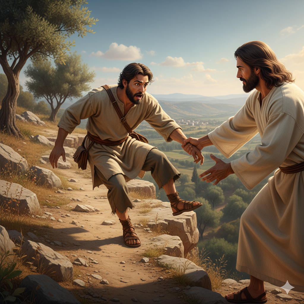 You saved my foot from stumbling