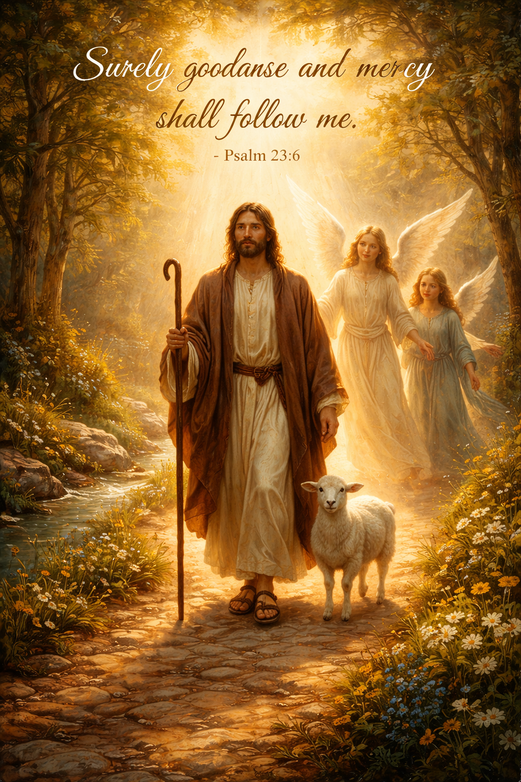 Surely goodness and mercy shall follow me